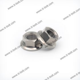 Tibolt M12×1.5P Titanium Gr5 Flange Hexagon Nut-DIN6923