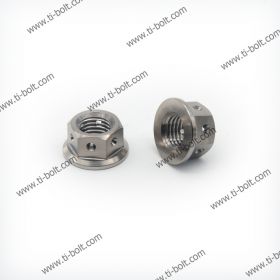 Tibolt Gr5 Titanium Drilled Flange Sprocket Nut