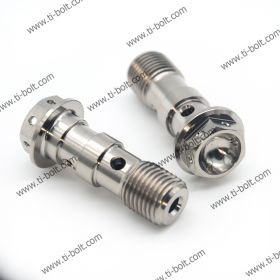 Titanium Double Holes Banjo Bolts (35mm Length)