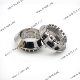 Titanium Motorcycle Flange Nut M48 (Taper Head)